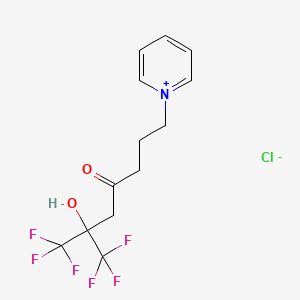 1-(6-Hydroxy-4-oxo-7,7,7-trifluoro-6-(trifluoromethyl)heptyl)pyridinium chloride