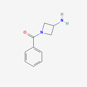 molecular formula C10H12N2O B1519385 (3-氨基-1-氮杂环丁基)(苯基)甲酮 CAS No. 887588-62-7