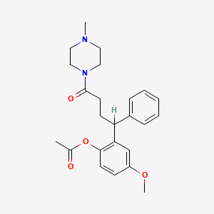 1-(4-(2-(Acetyloxy)-5-methoxyphenyl)-1-oxo-4-phenylbutyl)-4-methylpiperazine