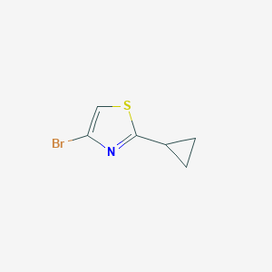 molecular formula C6H6BrNS B1519386 4-Bromo-2-cyclopropyl-thiazole CAS No. 1086381-69-2