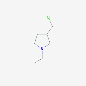 molecular formula C7H14ClN B1519387 3-(Chloromethyl)-1-ethylpyrrolidine CAS No. 98338-34-2