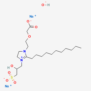 1H-Imidazolium, 1-(2-(carboxymethoxy)ethyl)-4,5-dihydro-3-(2-hydroxy-3-sulfopropyl)-2-undecyl-, hydroxide, disodium salt