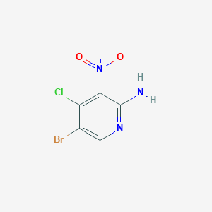 molecular formula C5H3BrClN3O2 B1519394 2-Amino-5-bromo-4-chloro-3-nitropyridine CAS No. 942947-95-7