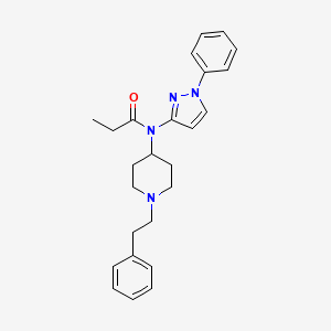 N-(1-phenethyl-4-piperidyl)-N-(1-phenylpyrazol-3-yl)propanamide