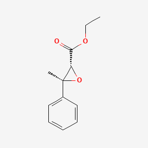 molecular formula C12H14O3 B15193952 Ethyl methylphenylglycidate, (E)- CAS No. 19464-92-7