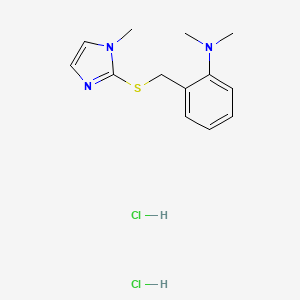 Benzanamine, N,N-dimethyl-2-(((1-methyl-1H-imidazol-2-yl)thio)methyl)-, dihydrochloride