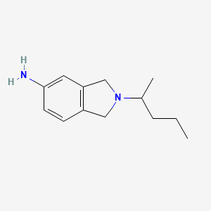 molecular formula C13H20N2 B1519407 2-(戊-2-基)-2,3-二氢-1H-异吲哚-5-胺 CAS No. 1094463-13-4