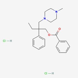 beta-Ethyl-4-methyl-beta-phenyl-1-piperazinepropanol benzoate dihydrochloride