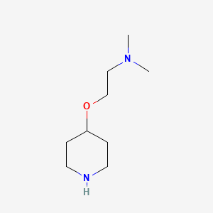 molecular formula C9H20N2O B1519410 Dimethyl[2-(piperidin-4-yloxy)ethyl]amine CAS No. 884586-66-7