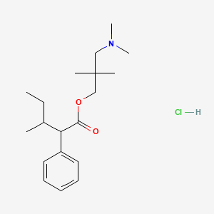 [3-(dimethylamino)-2,2-dimethylpropyl] 3-methyl-2-phenylpentanoate;hydrochloride