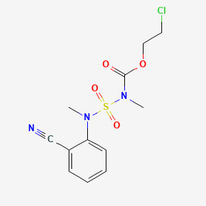 Carbamic acid, (((2-cyanophenyl)methylamino)sulfonyl)methyl-, 2-chloroethyl ester