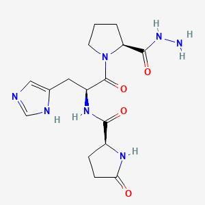 molecular formula C16H23N7O4 B15194134 Trh hydrazide CAS No. 60548-59-6