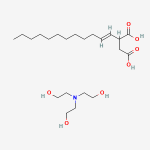 2-[bis(2-hydroxyethyl)amino]ethanol;2-[(E)-dodec-1-enyl]butanedioic acid