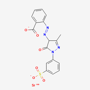 strontium;2-[[3-methyl-5-oxo-1-(3-sulfonatophenyl)-4H-pyrazol-4-yl]diazenyl]benzoate