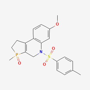 7-Methoxy-3-methyl-5-((4-methylphenyl)sulfonyl)-2,3,4,5-tetrahydro-1H-phospholo(2,3-c)quinoline 3-oxide