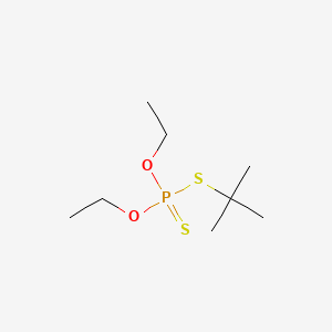 molecular formula C8H19O2PS2 B15194218 S-(tert-Butyl) O,O-diethyl dithiophosphate CAS No. 66427-05-2