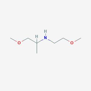 molecular formula C7H17NO2 B1519425 (2-甲氧基乙基)(1-甲氧基丙-2-基)胺 CAS No. 1021042-07-8