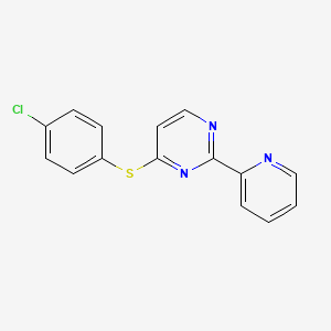 4-(4-Chlorophenylthio)-2-(pyridin-2-yl)pyrimidine