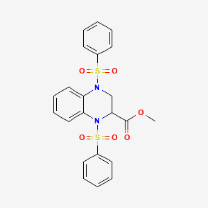 Methyl 1,4-bis(phenylsulfonyl)-1,2,3,4-tetrahydroquinoxaline-2-carboxylate