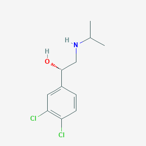 molecular formula C11H15Cl2NO B15194394 (S)-2-Isopropylamino-1-(3,4-dichlorophenyl)ethanol CAS No. 20879-18-9