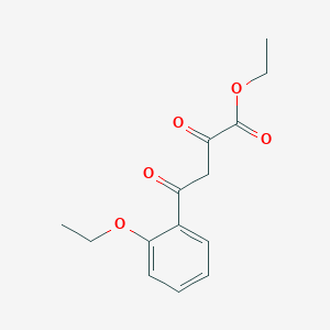 molecular formula C14H16O5 B1519445 4-(2-乙氧苯基)-2,4-二氧代丁酸乙酯 CAS No. 1019380-58-5