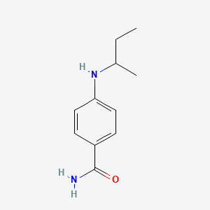 molecular formula C11H16N2O B1519448 4-(Butan-2-ylamino)benzamide CAS No. 1019497-02-9