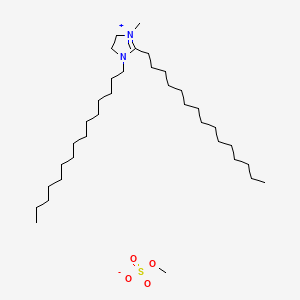 1-Methyl-2,3-di(pentadecyl)-4,5-dihydroimidazol-1-ium; methyl sulfate