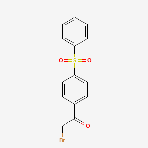 2-Bromo-1-[4-(phenylsulfonyl)phenyl]ethanone