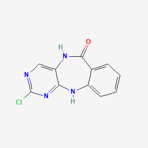 6H-Pyrimido(4,5-b)(1,4)benzodiazepin-6-one, 2-chloro-5,11-dihydro-