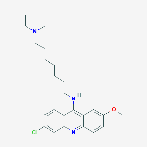 N(1)-(6-Chloro-2-methoxy-9-acridinyl)-N(7),N(7)-diethyl-1,7-heptanediamine