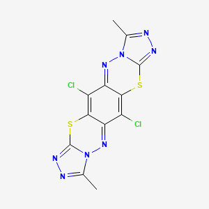 5,11-Dichloro-3,9-dimethyl-6,12-dithia-1,2,3a,4,7,8,9a,10-octaaza-dicyclopenta(b,i)anthracene