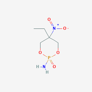 (2-Amino-5-ethyl-2-oxido-1,3,2-dioxaphosphinan-5-yl)(hydroxy)azane oxide