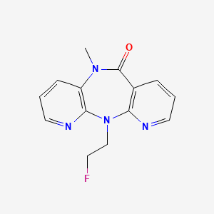 2-(2-fluoroethyl)-9-methyl-2,4,9,15-tetrazatricyclo[9.4.0.03,8]pentadeca-1(11),3(8),4,6,12,14-hexaen-10-one