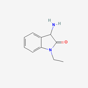 molecular formula C10H12N2O B1519457 3-amino-1-ethyl-1,3-dihydro-2H-indol-2-one CAS No. 1105068-64-1