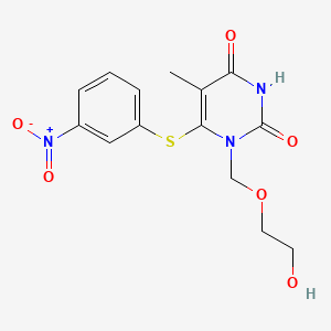 1-((2-Hydroxyethoxy)methyl)-6-((3-nitrophenyl)thio)thymine