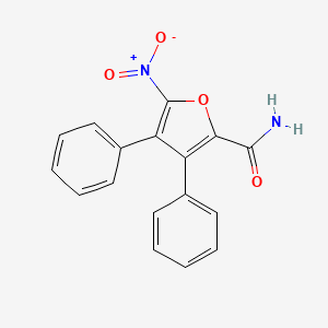 5-(Hydroxy(oxido)amino)-3,4-diphenyl-2-furamide