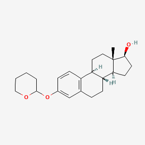 molecular formula C23H32O3 B15194586 Estradiol 3-tetrahydropyranyl ether CAS No. 41781-86-6