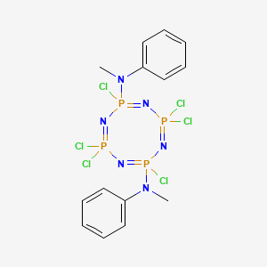 2,4,4,6,8,8-Hexachloro-N(2),N(6)-dimethyl-N(2),N(6)-diphenyl-1,3,5,7,2lambda(5),4lambda(5),6lambda(5),8lambda(5)-tetraazatetraphosphocine-2,6-diamine