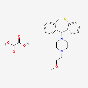 1-(6,11-dihydrobenzo[c][1]benzothiepin-11-yl)-4-(2-methoxyethyl)piperazine;oxalic acid