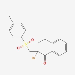 2-Bromo-2-(((4-methylphenyl)sulfonyl)methyl)-3,4-dihydro-1(2H)-naphthalenone