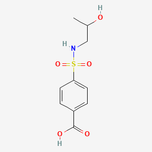 molecular formula C10H13NO5S B1519472 4-[(2-Hydroxypropyl)sulfamoyl]benzoic acid CAS No. 1087792-65-1