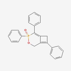 4,5,8-Triphenyl-3-oxa-4-phosphabicyclo(4.2.0)octa-1(8),5-diene 4-oxide