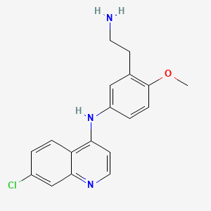 N-(3-(2-Aminoethyl)-4-methoxyphenyl)-7-chloro-4-quinolinamine