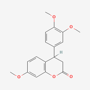 4-(3,4-Dimethoxyphenyl)-7-methoxy-2-chromanone