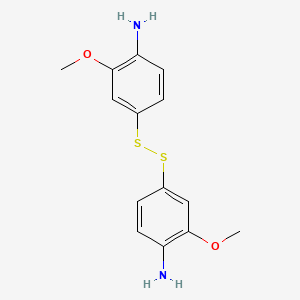 (4-((4-Amino-3-methoxyphenyl)dithio)-2-methoxyphenyl)amine