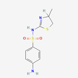 Benzenesulfonamide, 4-amino-N-(4,5-dihydro-4-methyl-2-thiazolyl)-