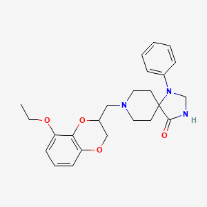 8-(8-Ethoxy-1,4-benzodioxan-2-ylmethyl)-4-oxo-1-phenyl-1,3,8-triazaspiro(4.5)decane