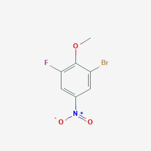 molecular formula C7H5BrFNO3 B1519487 1-Bromo-3-fluoro-2-methoxy-5-nitrobenzene CAS No. 875664-36-1