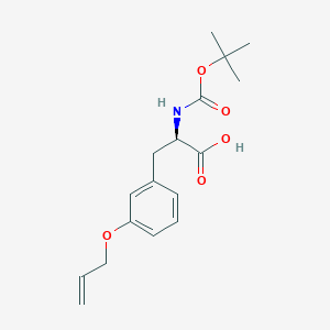 molecular formula C17H23NO5 B1519488 (R)-3-(3-(Allyloxy)phenyl)-2-((tert-butoxycarbonyl)amino)propanoic acid CAS No. 1213571-65-3