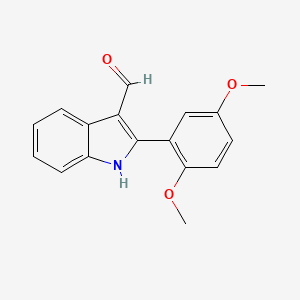 molecular formula C17H15NO3 B1519489 2-(2,5-dimethoxyphenyl)-1H-indole-3-carbaldehyde CAS No. 1082467-33-1